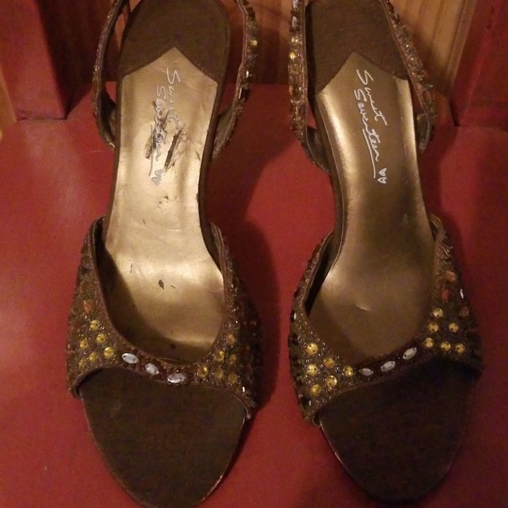 Slingback sandals heels